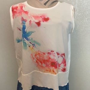 Venus watercolor floral blouse size XL